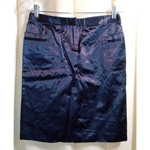 Vintage 2004 Tommy Hilfiger Size 2 Navy Blue Satin Skirt